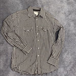 Checkered Button Down Top